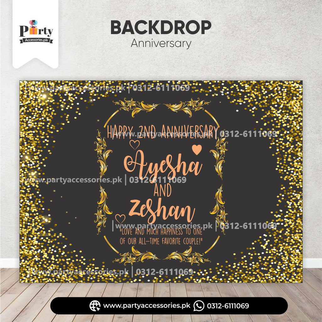 anniversary customized backdrop 