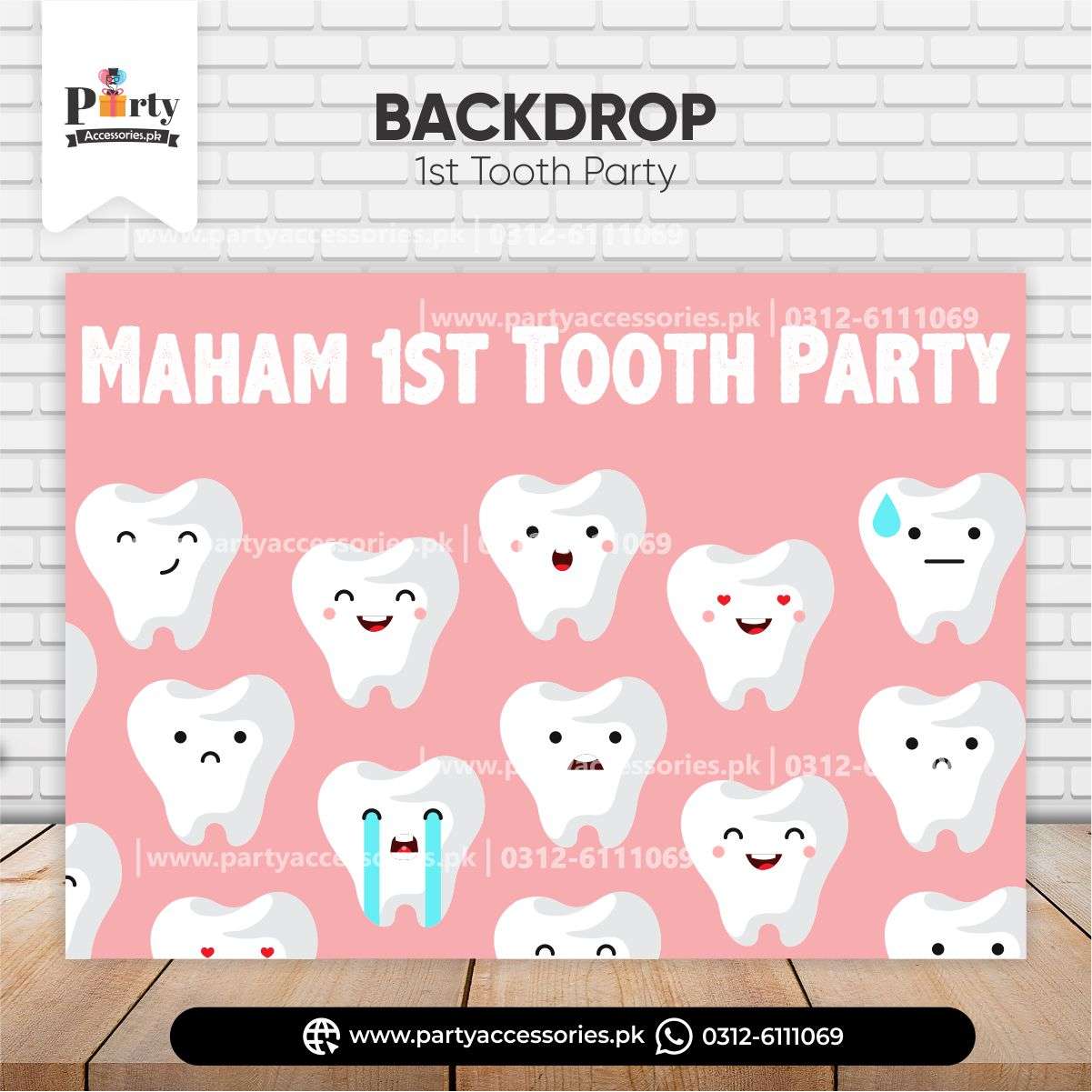 first tooth celebration backdrop