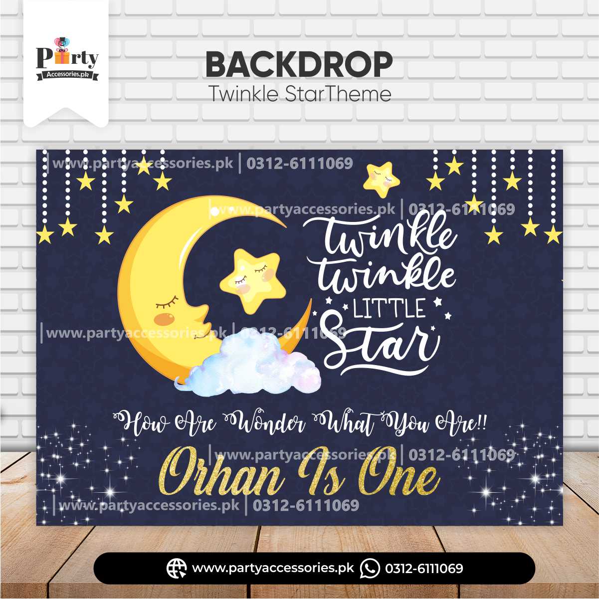 customized twinkle star theme customized backdrop 