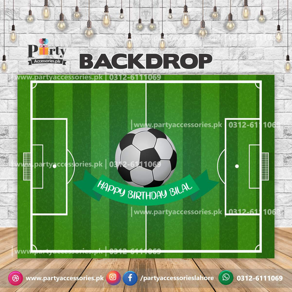 Customized football Theme Birthday Party Backdrop