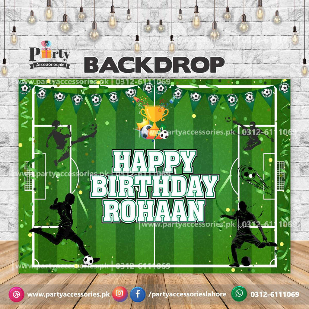 Customized football Theme Birthday Party Backdrop
