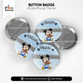 Mickey Mouse theme Customized  button badges for celebration
