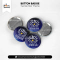 Customized twinkle star theme birthday party badges