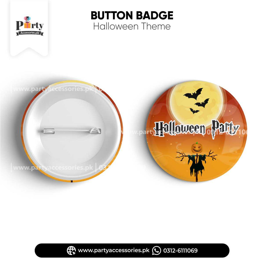 Halloween Theme party Button Badge | spooky Party Favors and Decorations