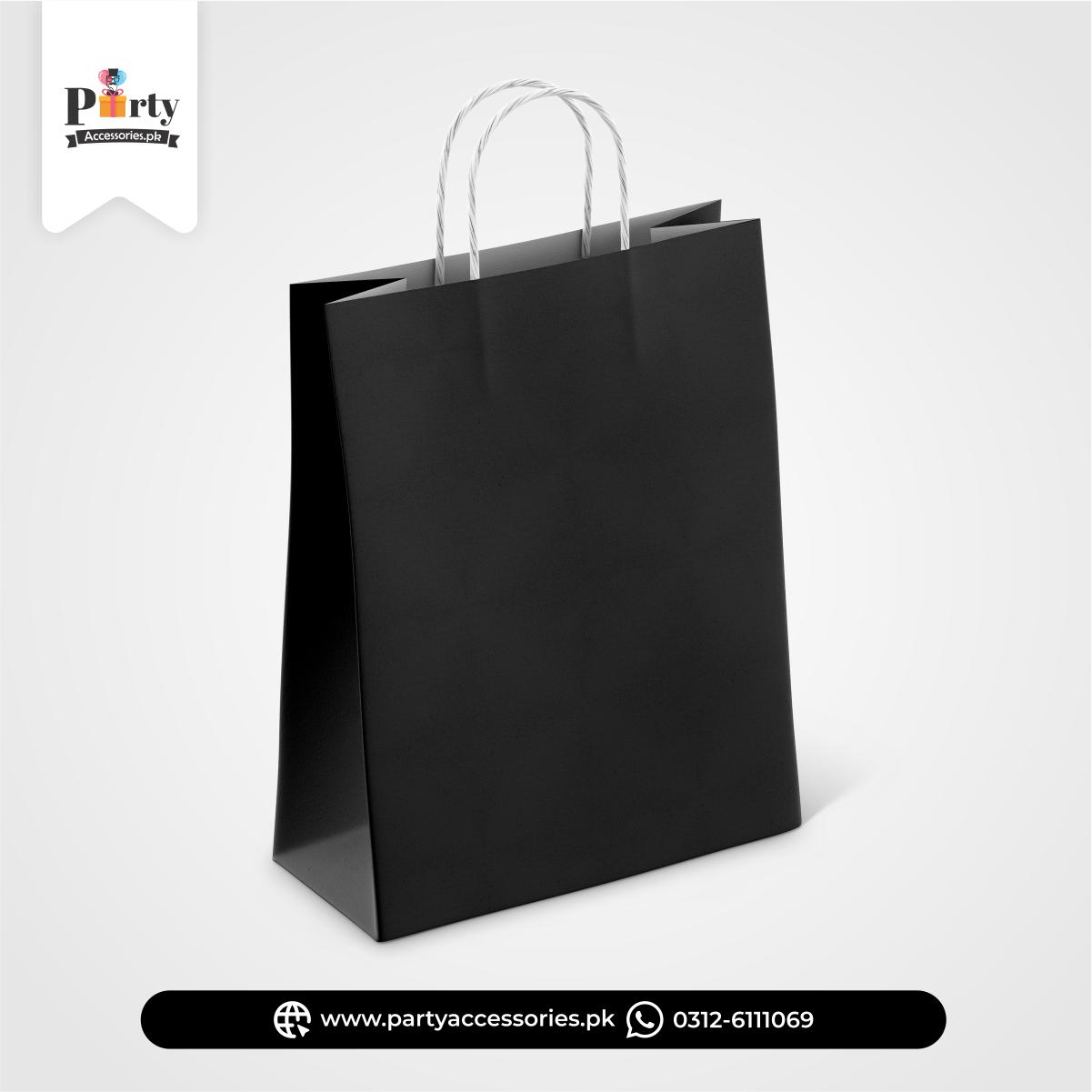 Plain black color favor / goody bags