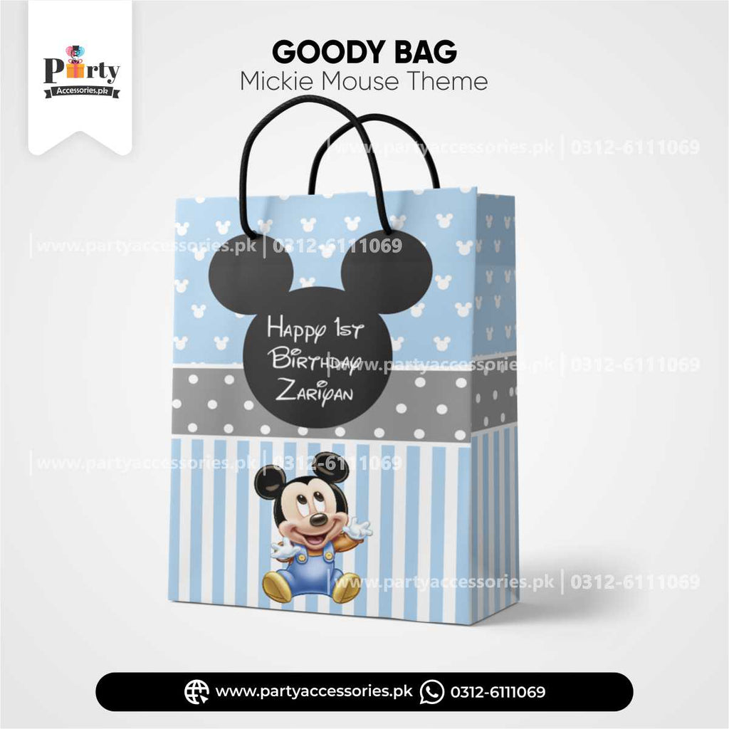 Mickey Mouse Theme Customized Goody Bags / Favor Bags for Decoration