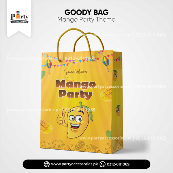 Customized  Favor / Goody Bags in Mango Theme