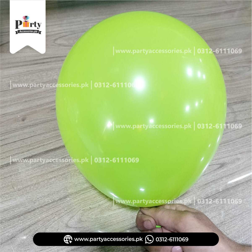 Plain Colored Latex Balloons
