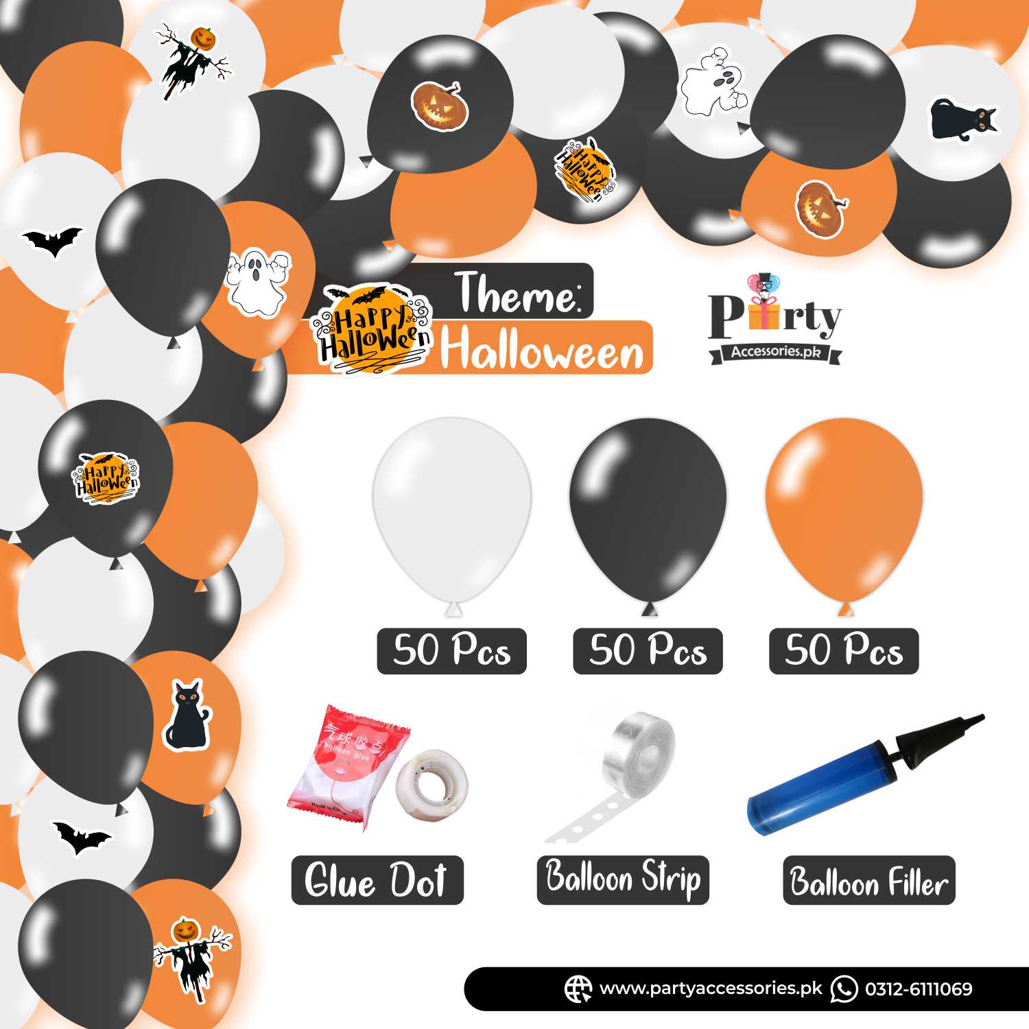 halloween theme party decoration balloons
