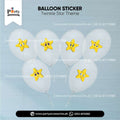 twinkle star theme birthday party transparent balloons with stickers 