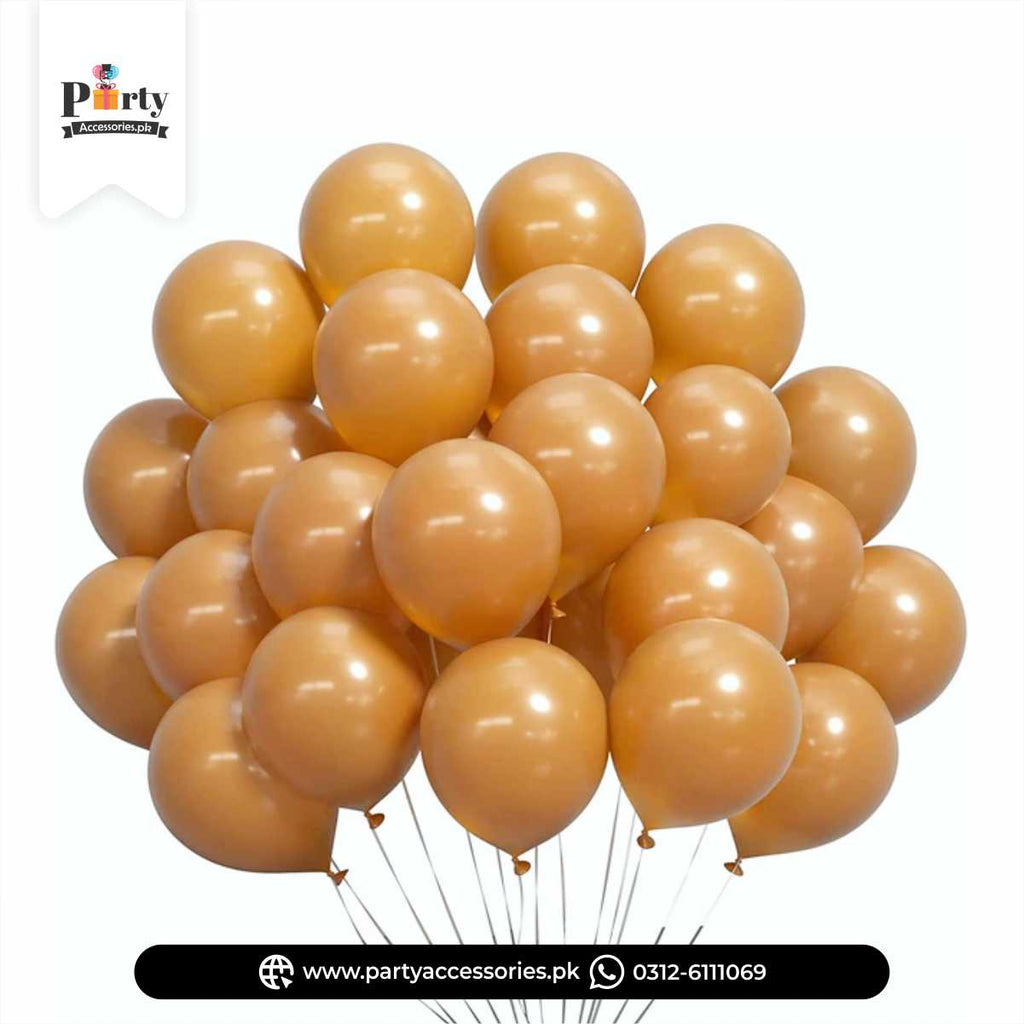 LIGHT BROWN LATEX BALLOONS 