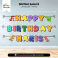 dinosaur theme customized cutout bunting banner