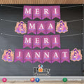 Mother's Day Celebration Wall Bunnting Banner , Meri Maa Meri Jannat