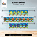 dinosaur theme customized birthday bunting banner