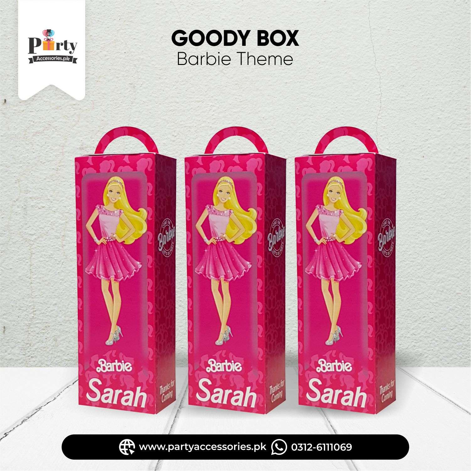 barbie doll birthday idea goody boxes customized