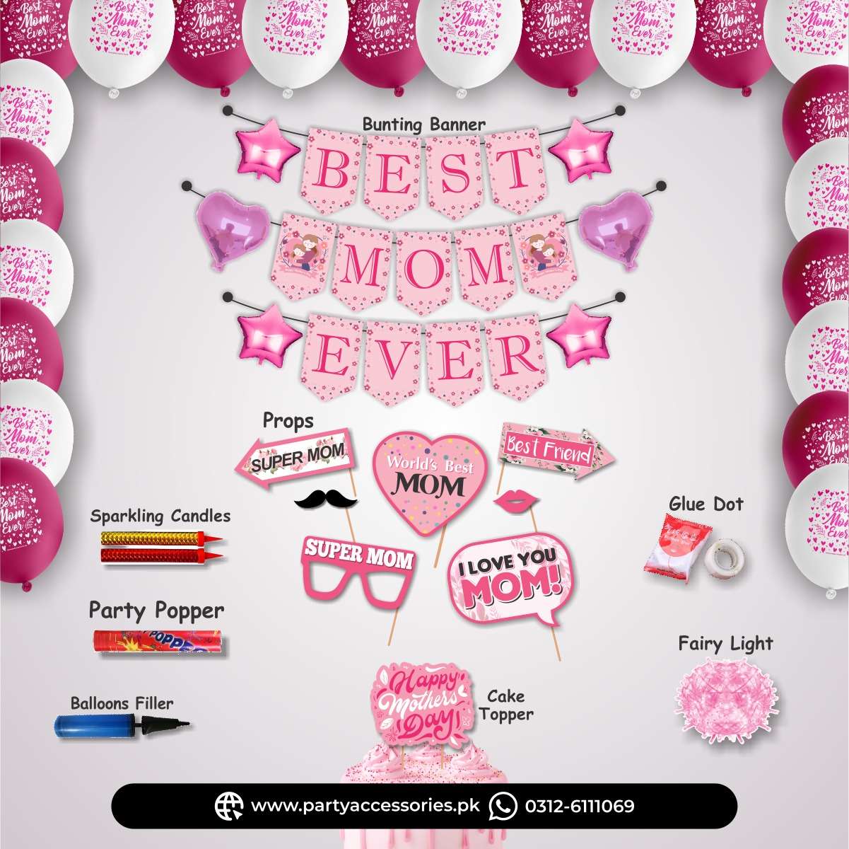 Best Mom Ever Package Deal 2 for Mother's Day Decoration