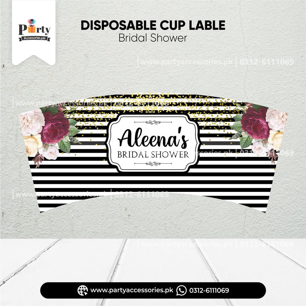 Bridal shower table decoration Customized disposable Paper cups  amazon images