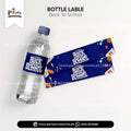 Back to school bottle label wraps (pack of 6) for table decoration