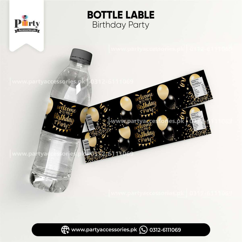 Happy birthday Customized bottle label wraps – PartyAccessories.pk