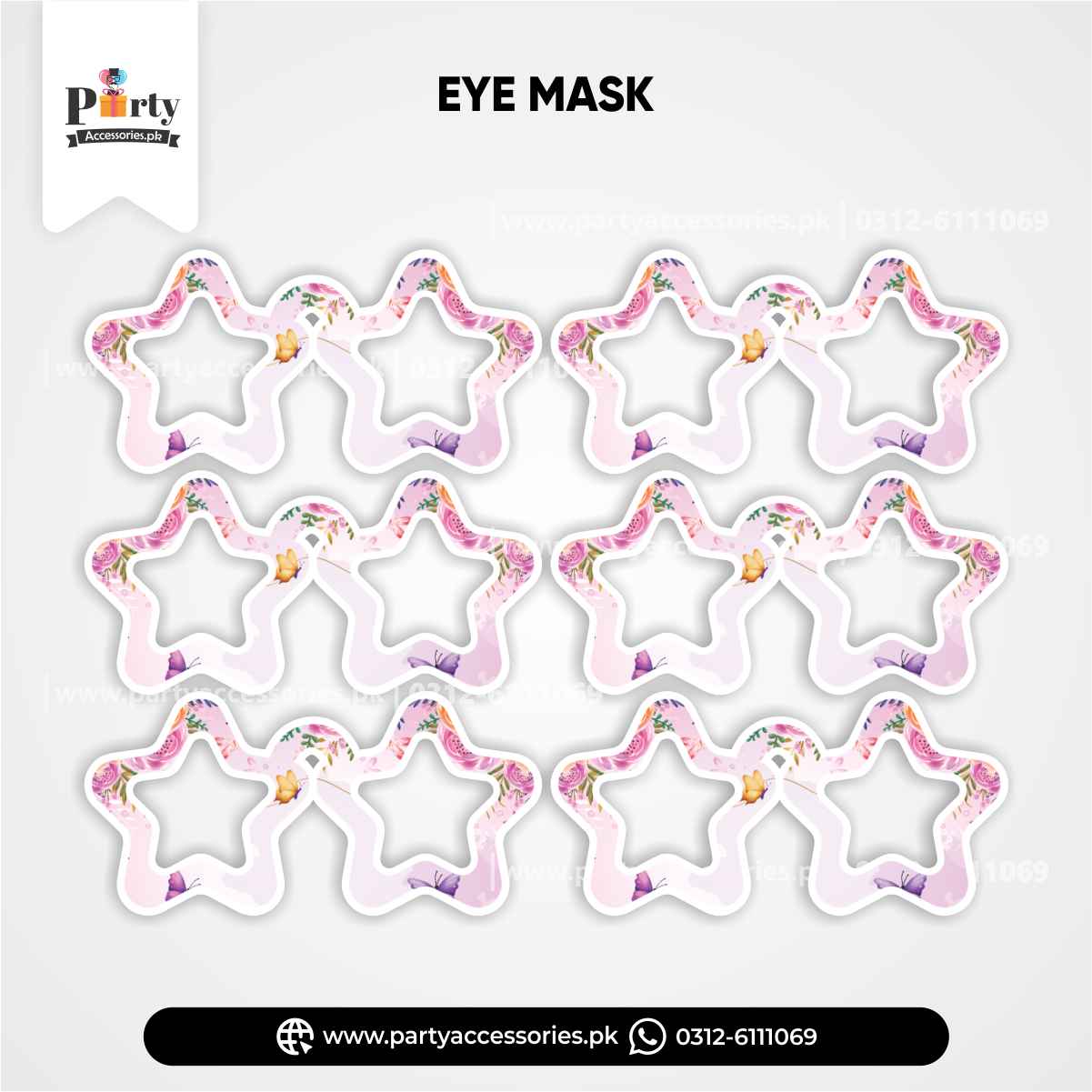 Kid's party eye face mask for birthday party celebration 