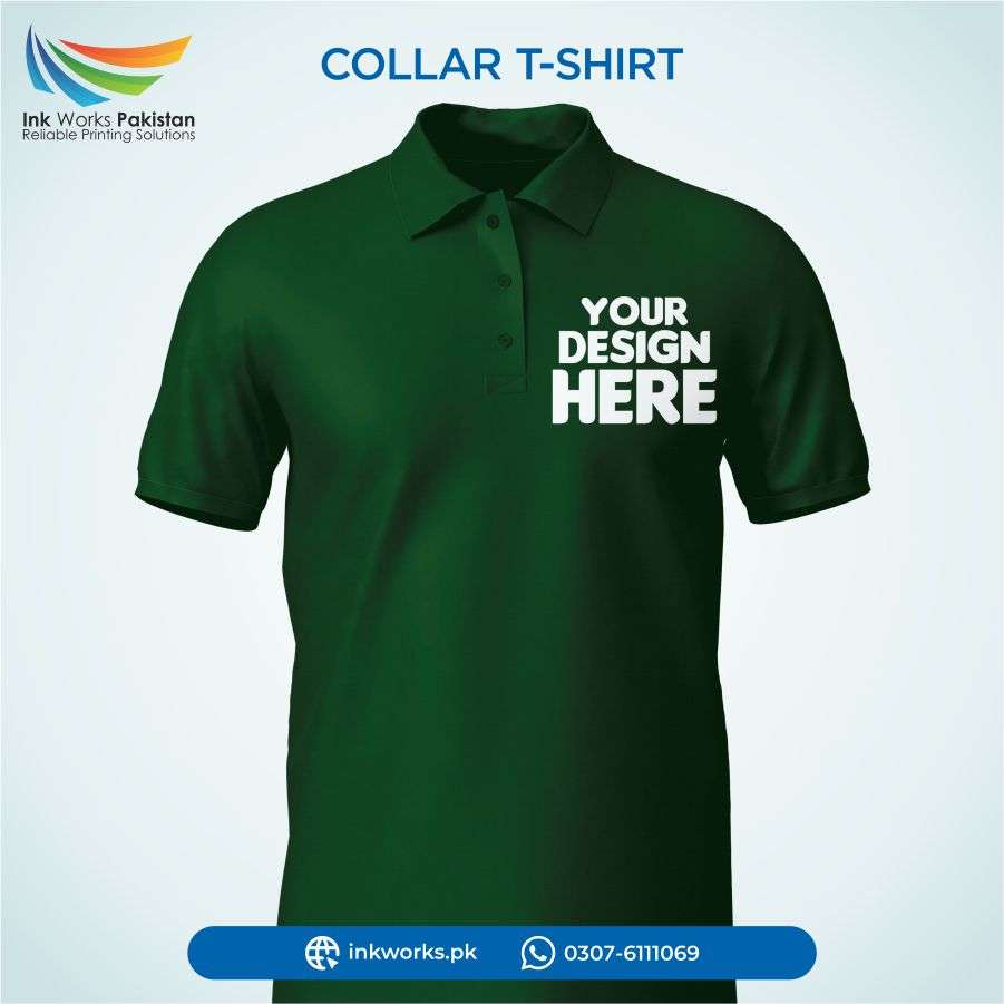 Personalized polo t shirt in Green color 