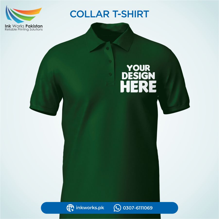 Personalized polo t shirt in Green color 