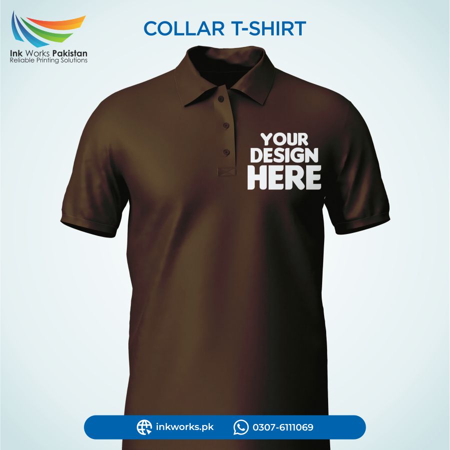 Brown color Customized polo t shirt