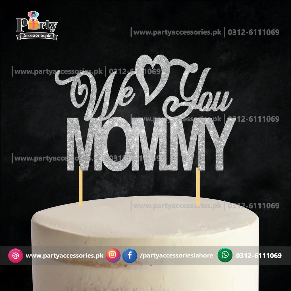 Happy Mother's day Glitter Cake topper
