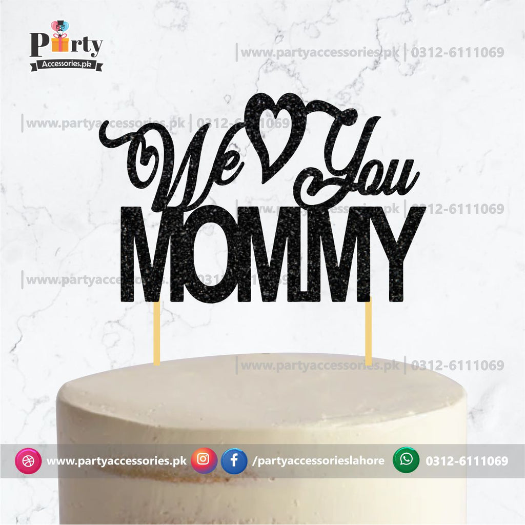 Happy Mother's day Glitter Cake topper