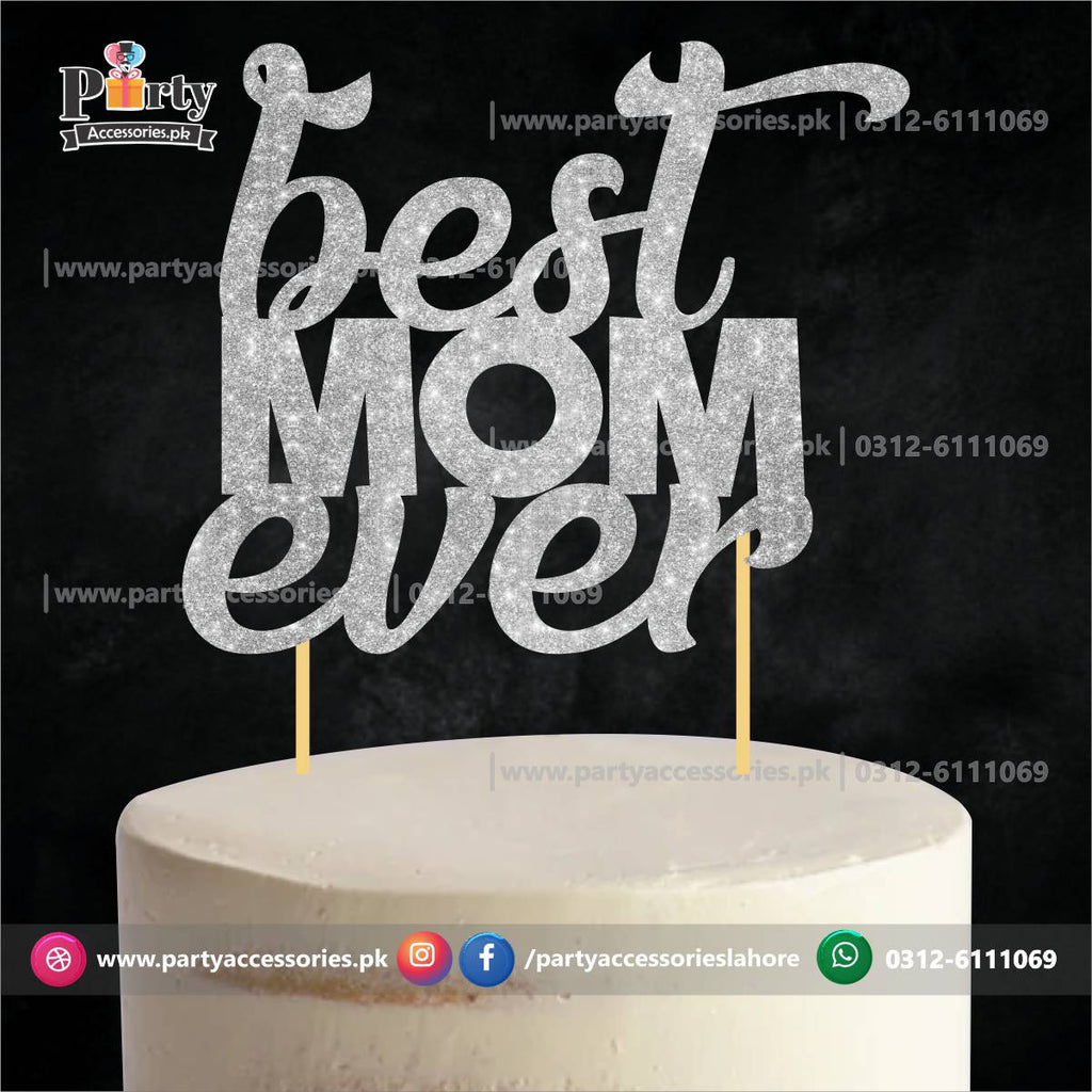 Happy Mother's day Glitter Cake topper