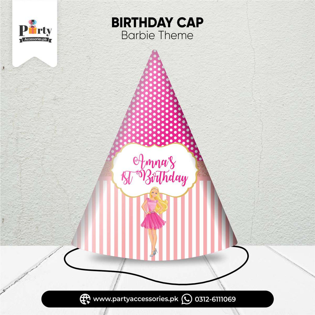 barbie doll theme birthday girl caps amazon ideas