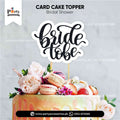 Customized card cake topper for Bridal shower AMAZON DECORATION IDEAS 