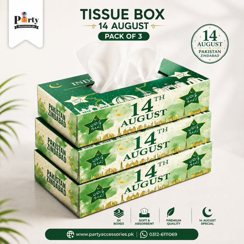 14 August Tissue box for decoration