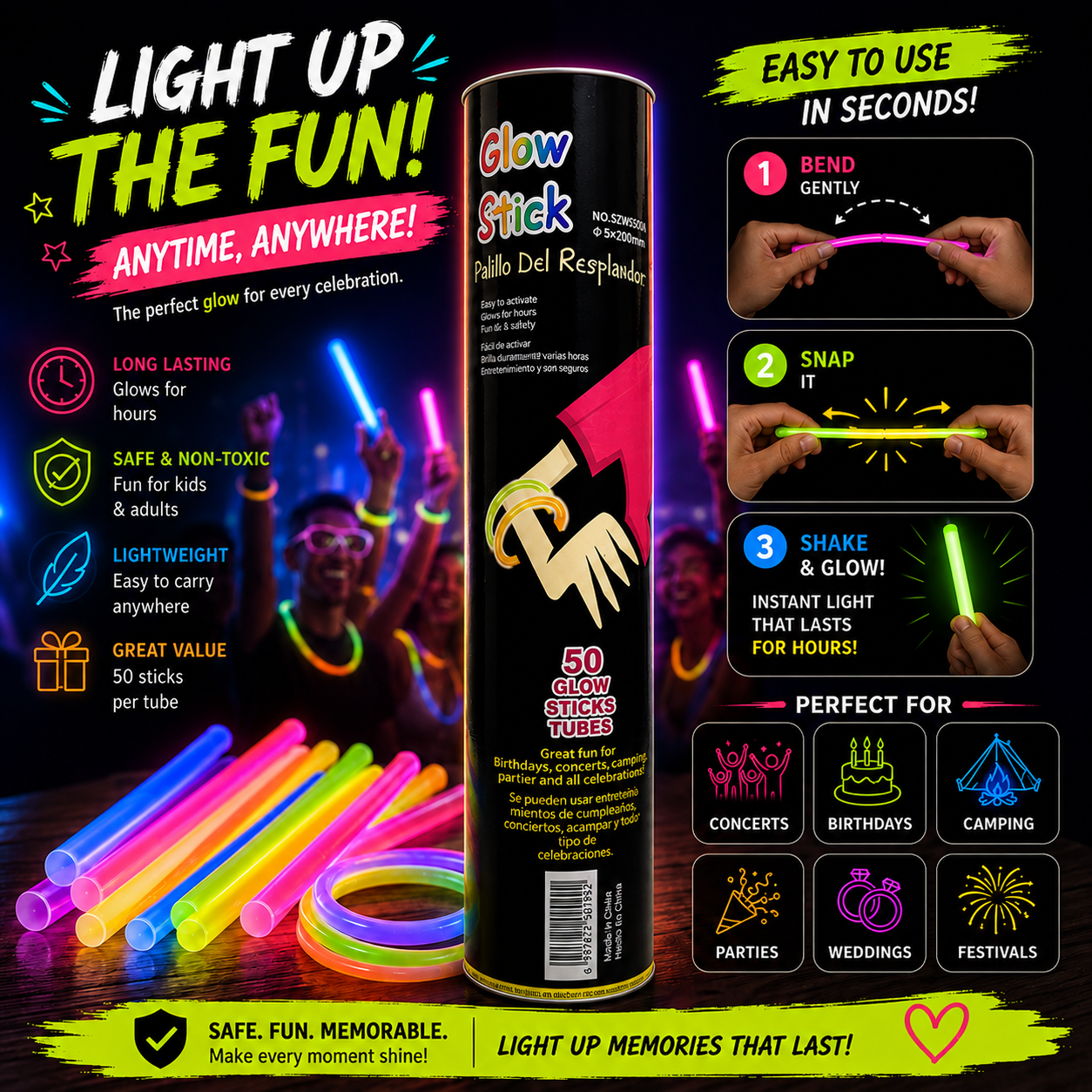 Led Neon Lights Stick