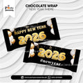 New year theme customized chocolate wraps 