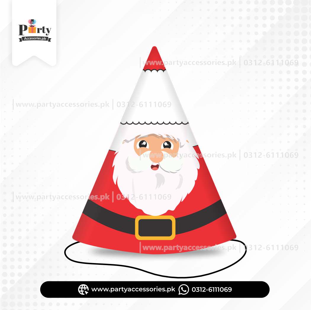 Christmas Santa Cone Caps – Festive Party Celebration Hats