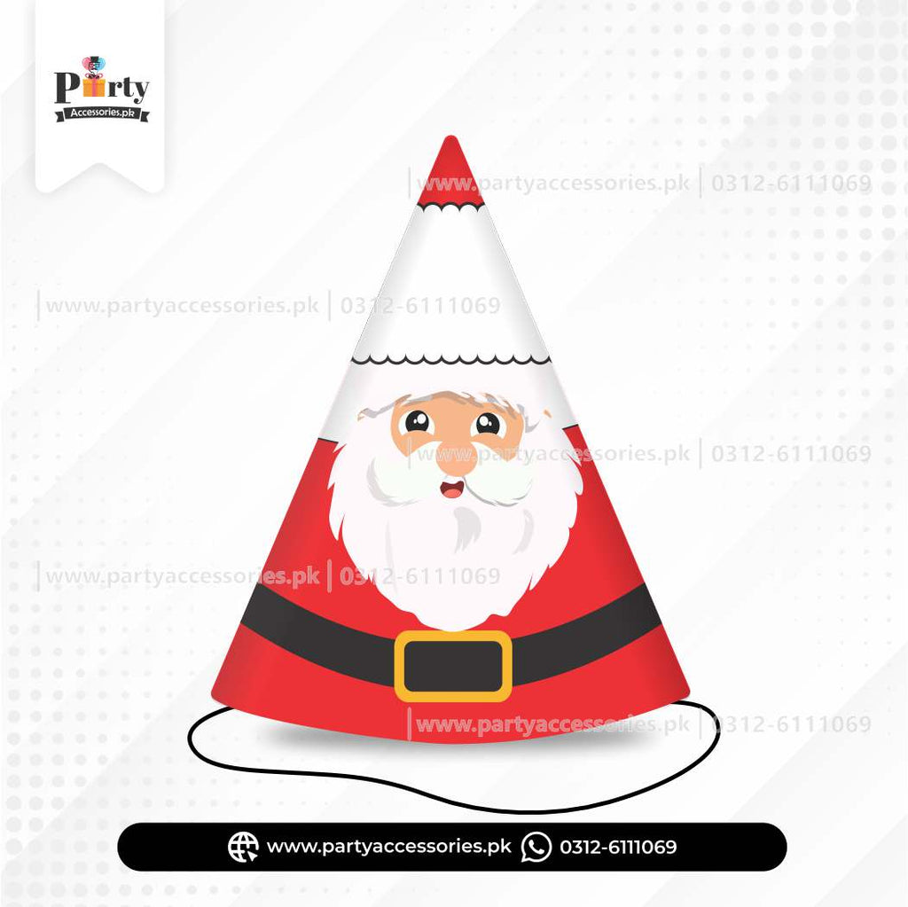 Christmas Santa Cone Caps – Festive Party Celebration Hats