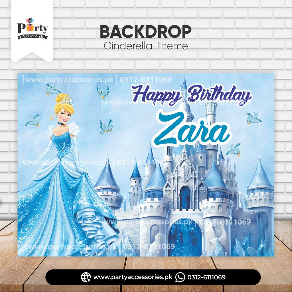 Cinderella Rockerfella Backdrops Cinderella Birthday Backdrop: Transform Any Room in 5 Minutes ...