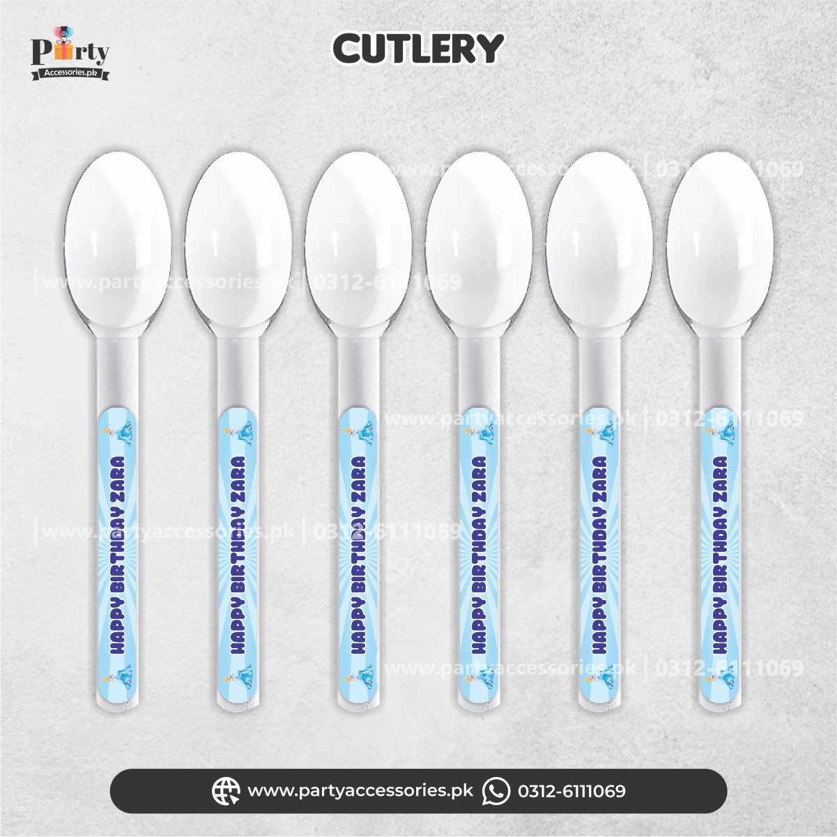 Cinderella Theme Customized Disposable Spoon