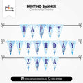Cinderella Theme Customized V-Shaped Bunting Banner for Birthday Party Wall Decoration