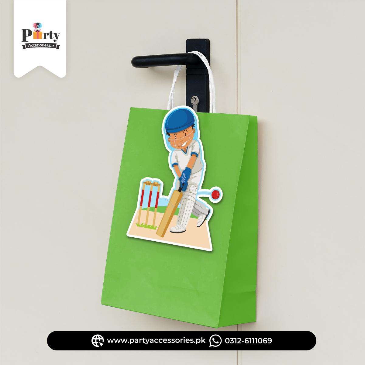 Cricket Theme Birthday Cutout Goody Bags | Premium Party Favors 