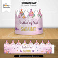 Customized Butterfly Theme Birthday Crown Cap