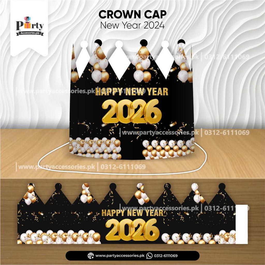 NEW YEAR THEME PARTY CUSTOMIZED CROWN CAP 