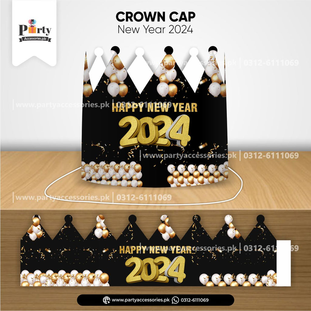 NEW YEAR THEME PARTY CUSTOMIZED CROWN CAP 