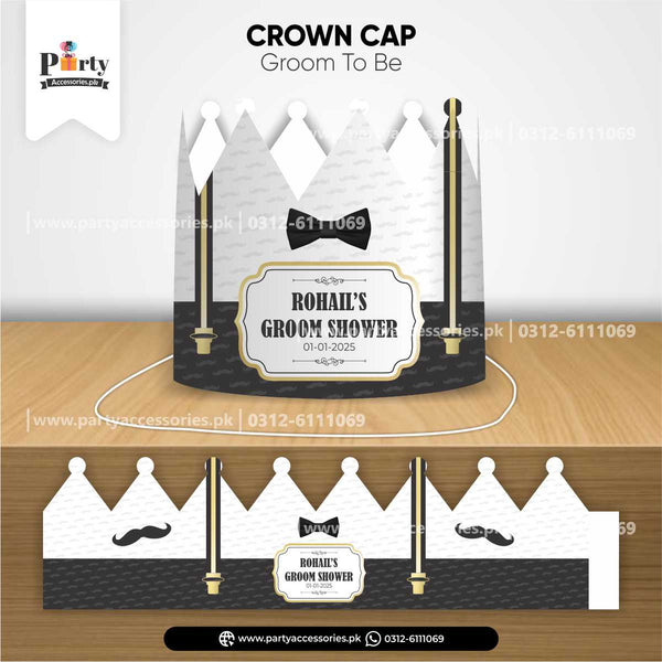 Groom to be Crown Cap | Personalized Crown for Party Celebrations