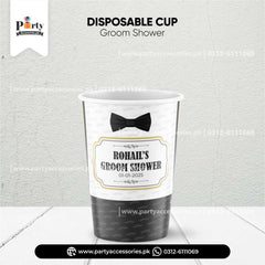 With cup