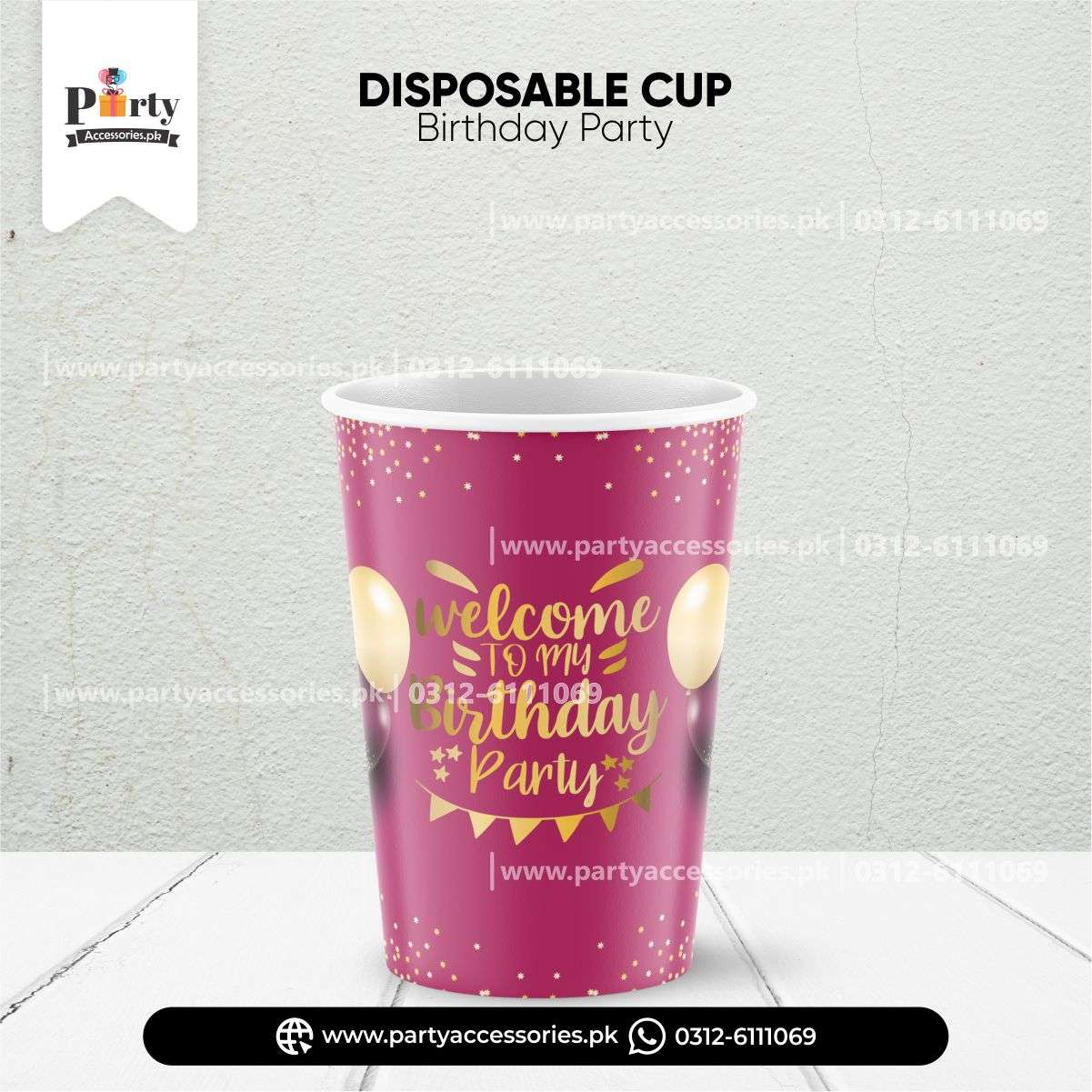happy birthday disposable cups 
