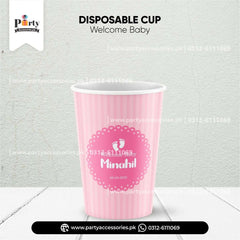With cup