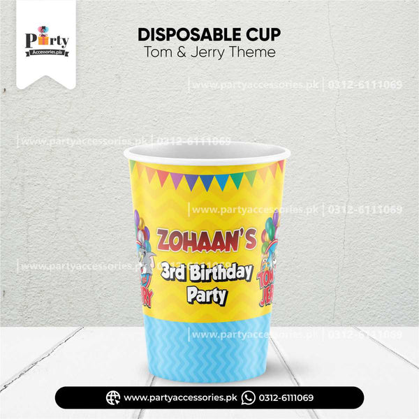 tom and jerry customized disposable cups 
