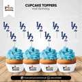 half birthday cupcake toppers 